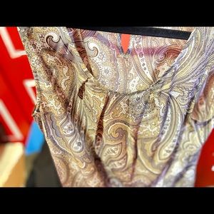 Talbots sleeveless Paisley print / size 10.
